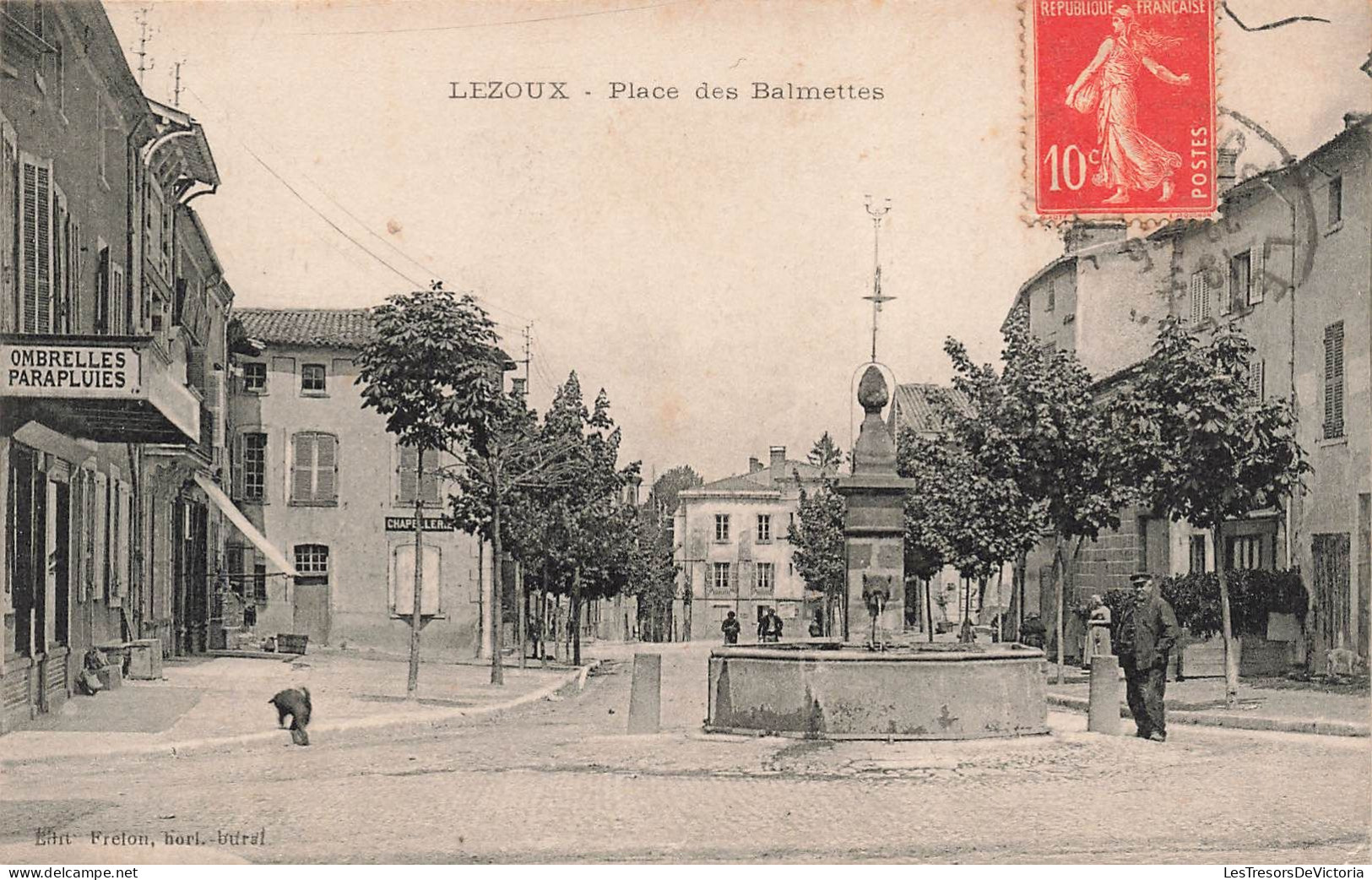 FRANCE - Lezoux - Place Des Balmettes - Carte Postale Ancienne - Lezoux