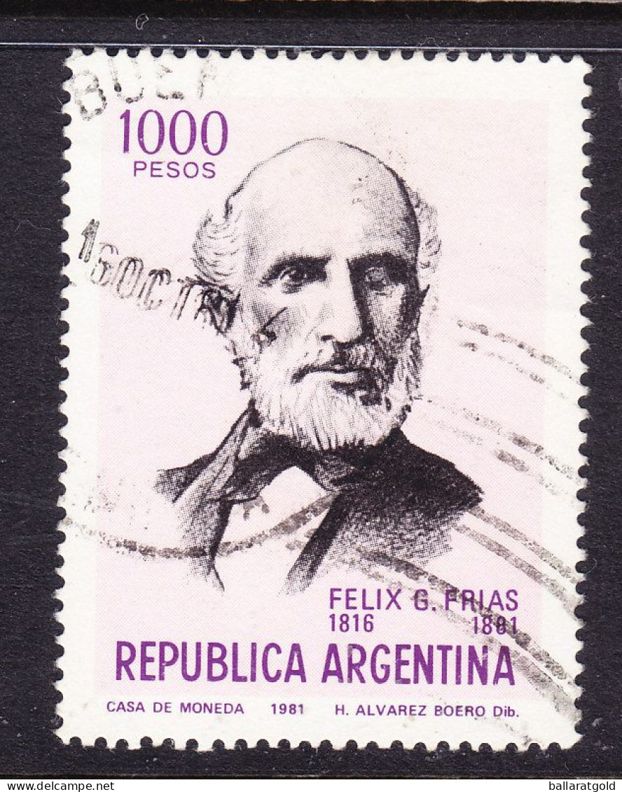 Argentina 1981 1000P Felix Frias 1710 Used - Gebruikt