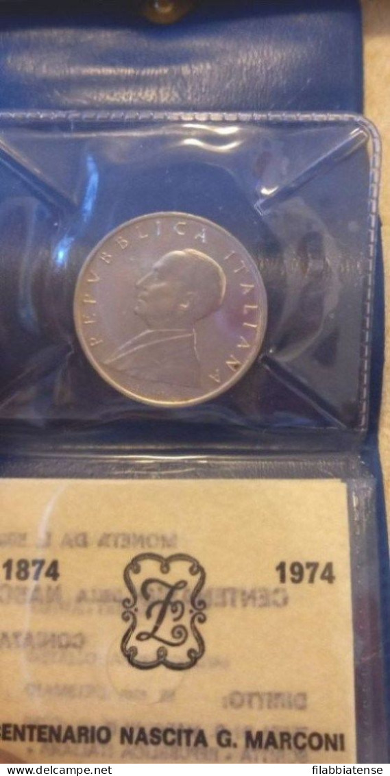 1974 - Italia 500 Lire Marconi   ------ - Commémoratives