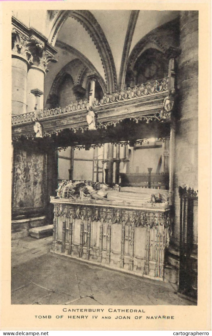 United Kingdom England Canterbury Cathedral Tomb Of Henry IV And Joan Of Navarre - Canterbury