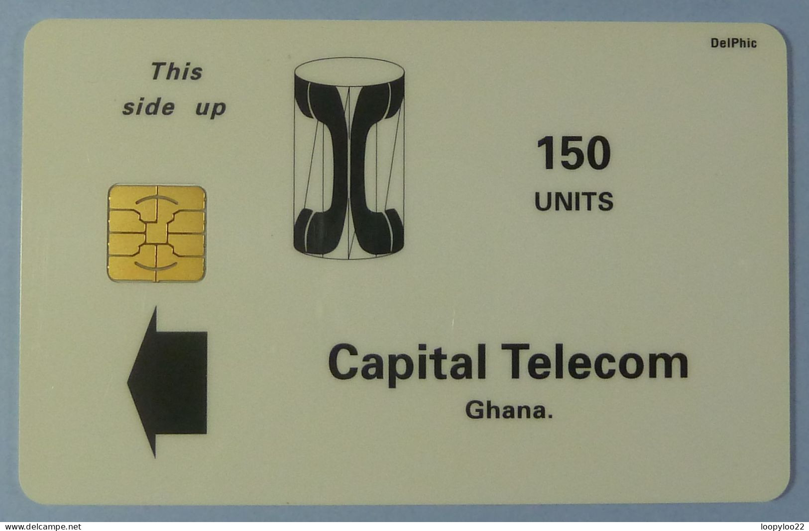 GHANA - Capital Telecom - Philips Chip - 150 Units - VF Used - Ghana