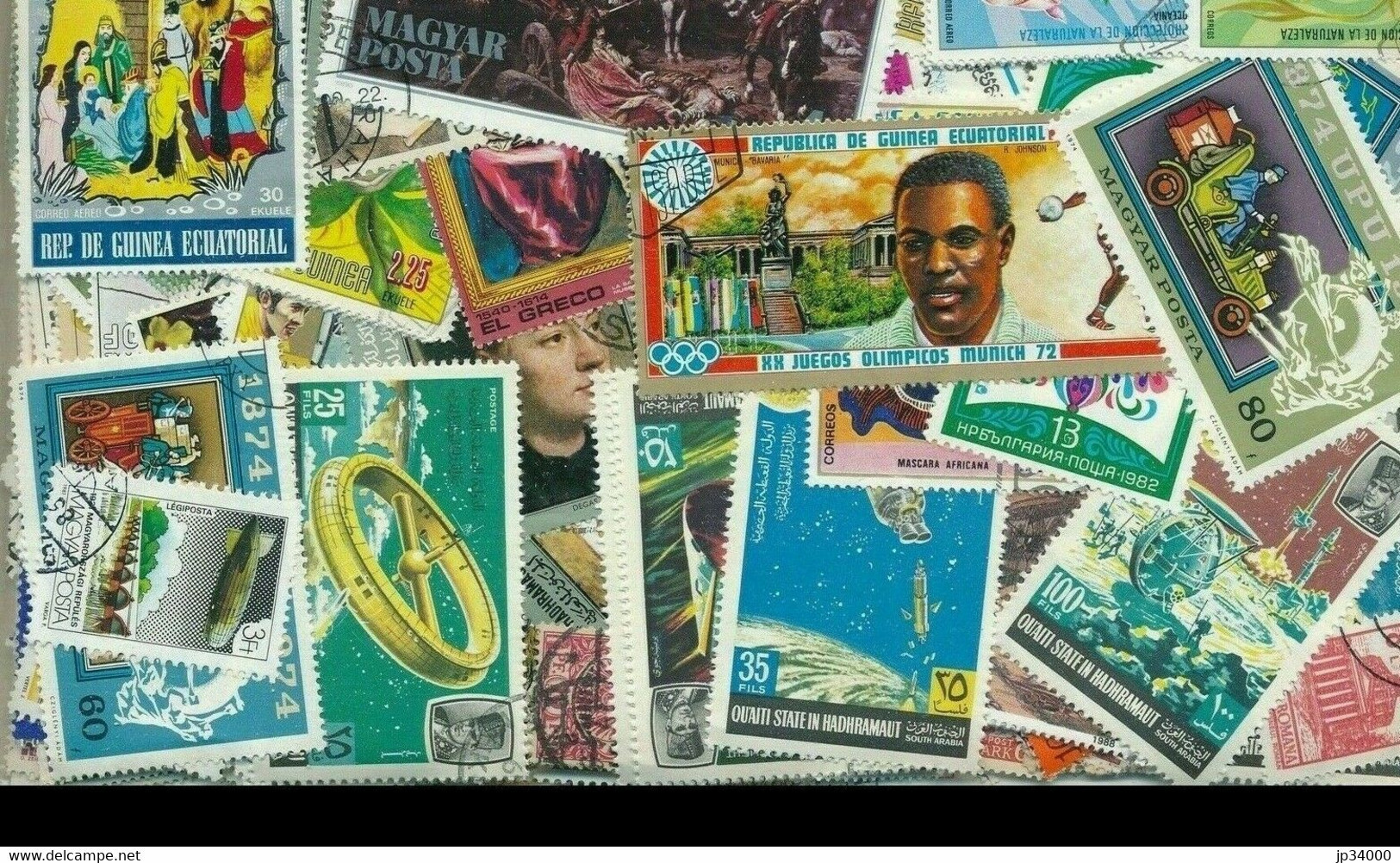 TOUS PAYS: LOT De 10000 Timbres TOUS Différents Neufs Et Oblitérés. Satisfaction Assurée. - Lots & Kiloware (mixtures) - Min. 1000 Stamps