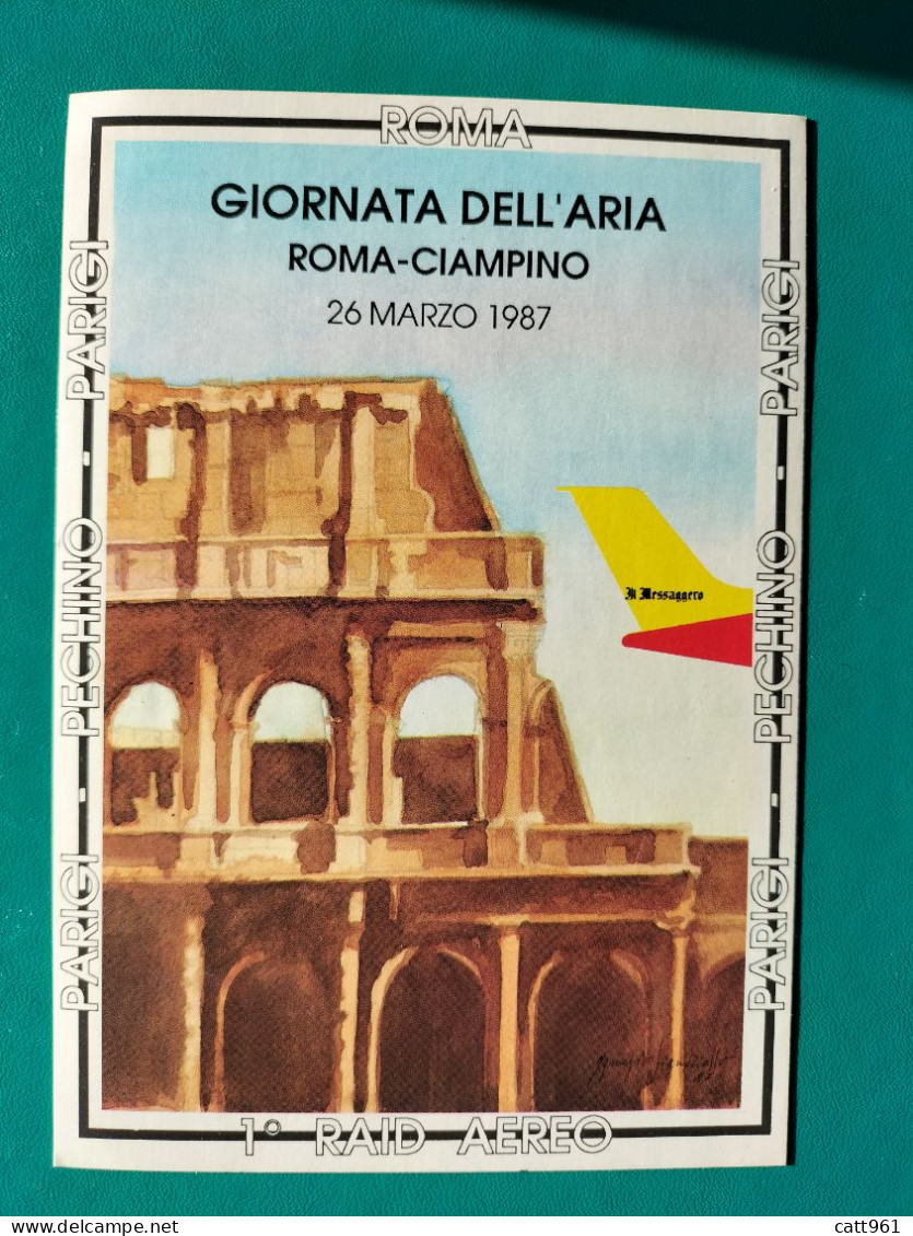 Giornata Dell' Aria Roma - Ciampino 1 Raid Aereo Parigi - Pechino - Parigi - Manifestazioni