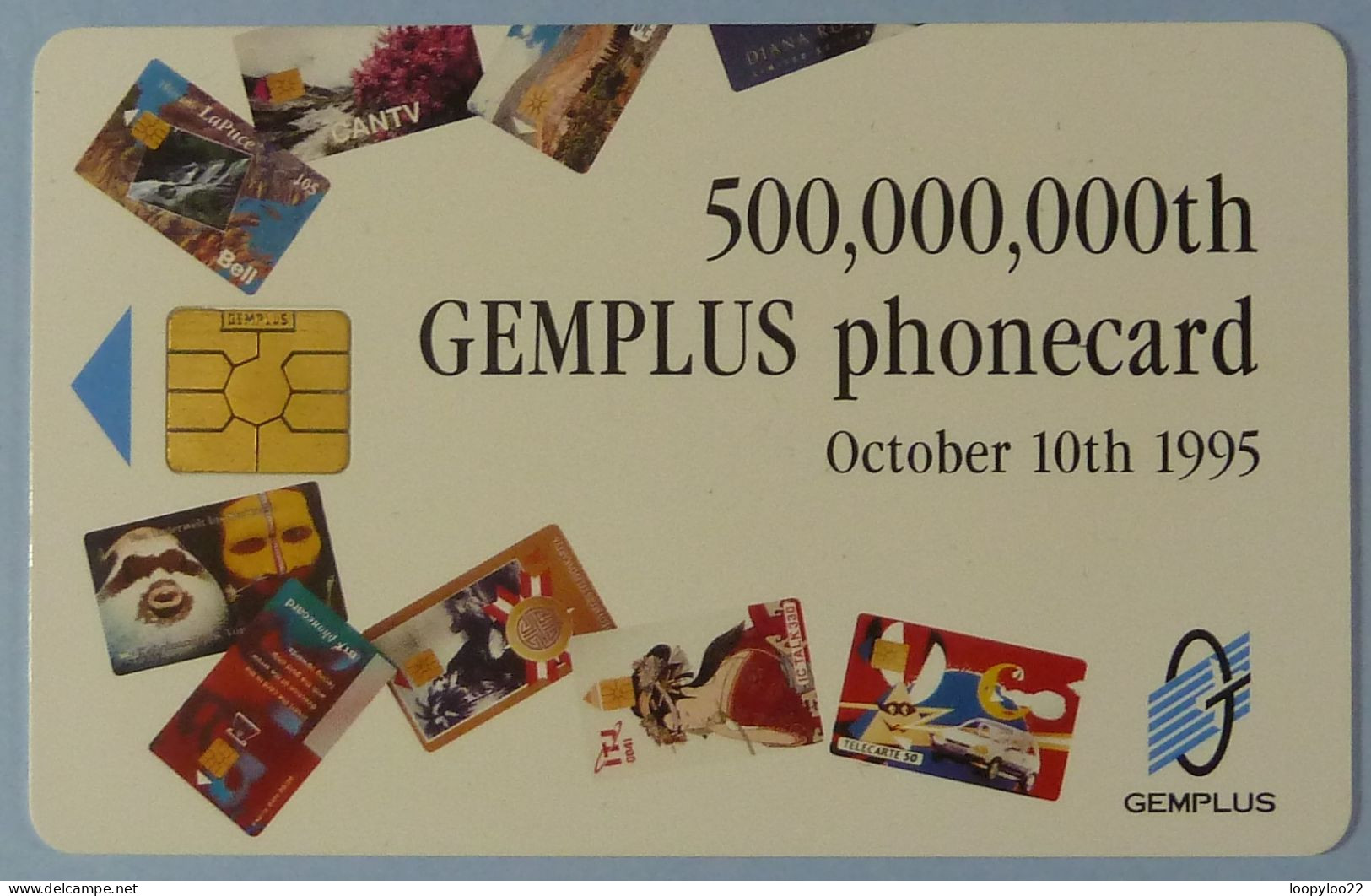UK - Gemplus Demo - Telecom 95 - 500,000,000th - Geneva - [ 8] Firmeneigene Ausgaben