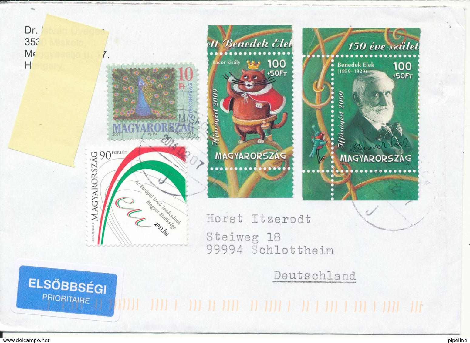 Hungary Cover Sent To Germany 7-2-2014 Topic Stamps Good Franked - Covers & Documents