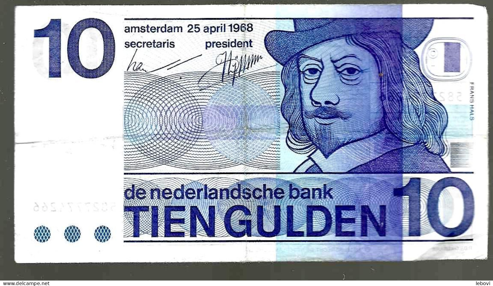 Pays – Bas 10 Gulden 25.04.1968 - 10 Gulden