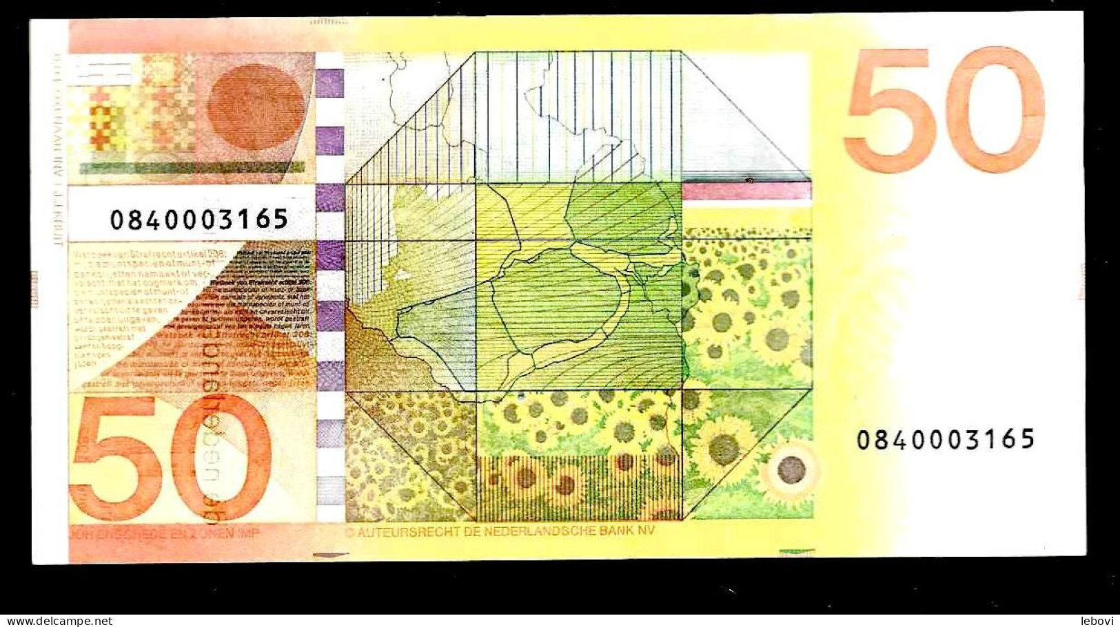 Pays – Bas 50 Gulden 04.01.1982 - 10 Florín Holandés (gulden)