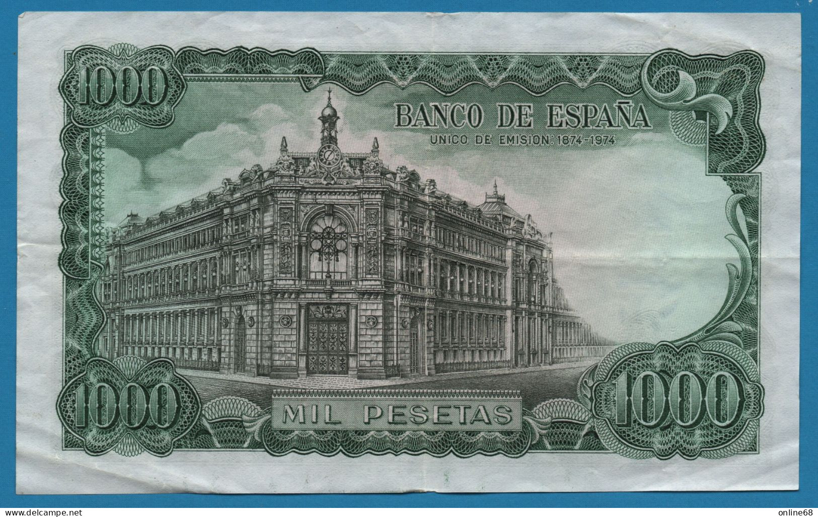 ESPANA 1000 PESETAS 17.09.1971 # 6I1159814 P# 154  José Echegaray - 1000 Pesetas