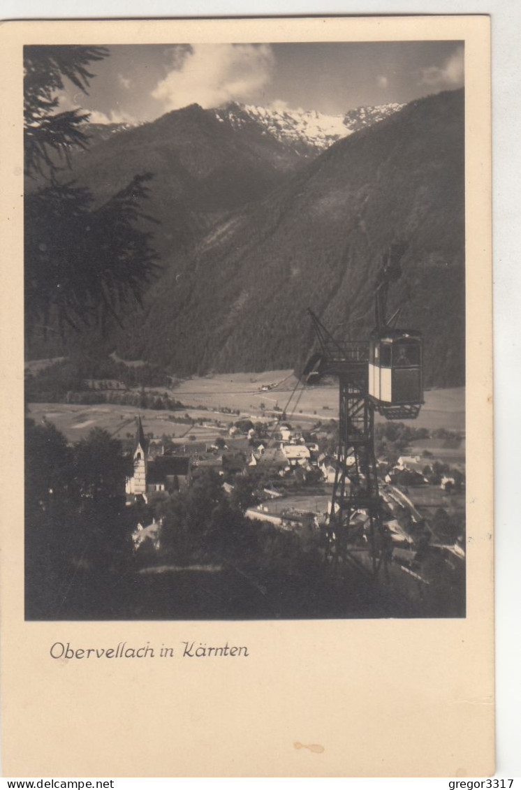 D5289) OBERVELLACH In Kärnten - Seilbahn - Kirche Häuser ALT 23.07.1937 - Obervellach