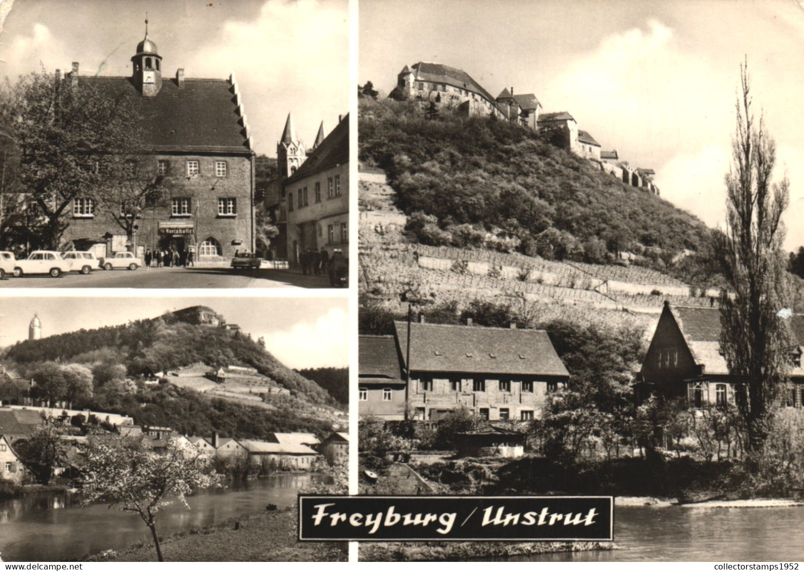 GERMANY, SAXONY ANHALT, FREYBURG A. D. UNSTRUT, MARKET WITH TOWN HALL AND TOWN CHURCH - Freyburg A. D. Unstrut