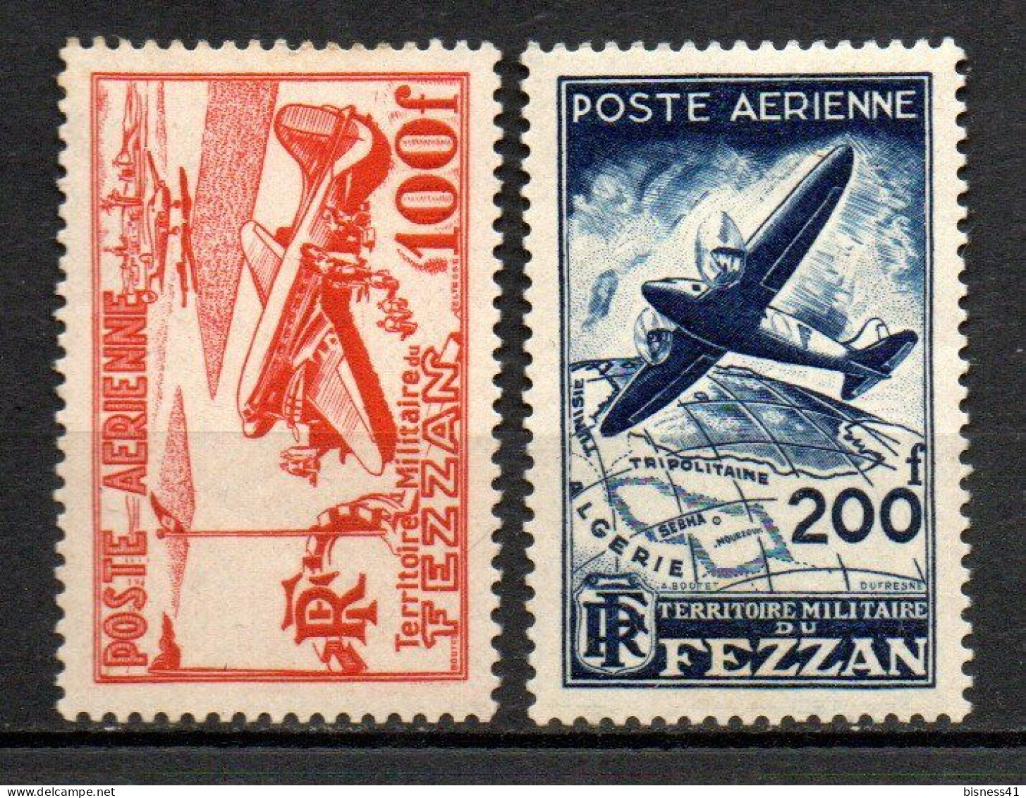 Col38 Colonie Fezzan PA  N° 4 & 5 Neuf X MH Cote : 20,00€ - Unused Stamps