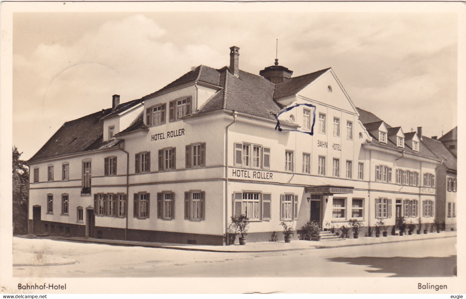 2515/ Balingen, Bahnhof Hotel 1954 - Balingen