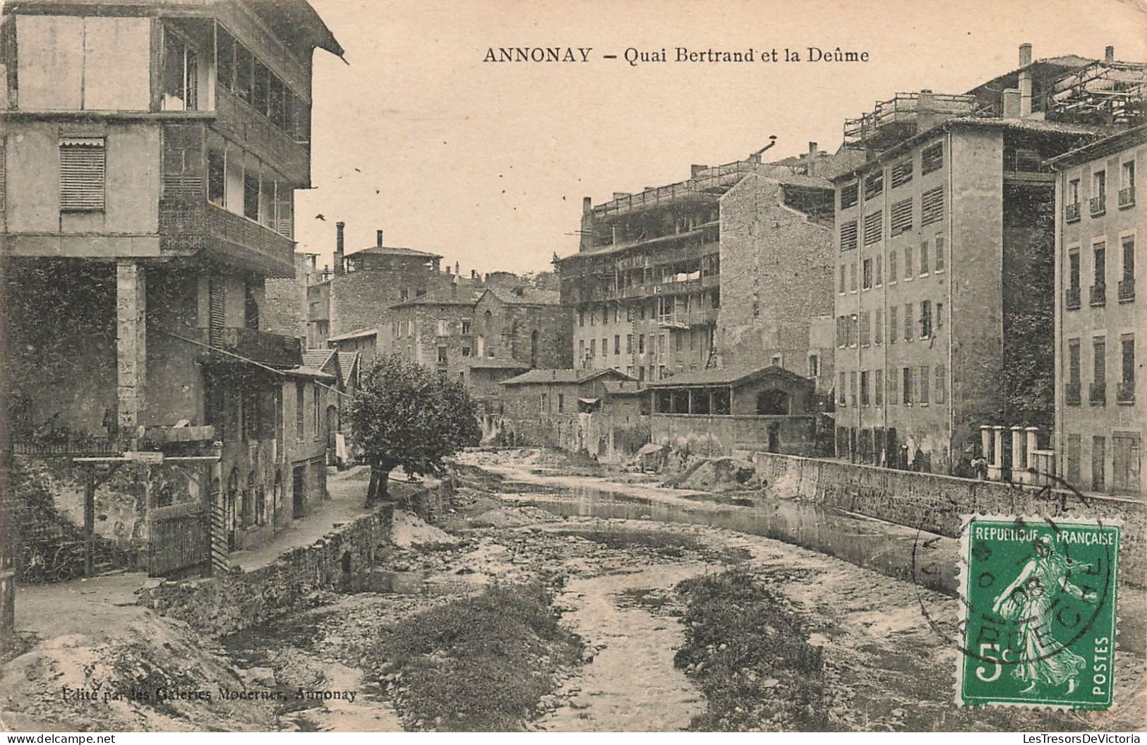 FRANCE - Annonay - Quai Bertrand Et La Deûme - Carte Postale Ancienne - Annonay