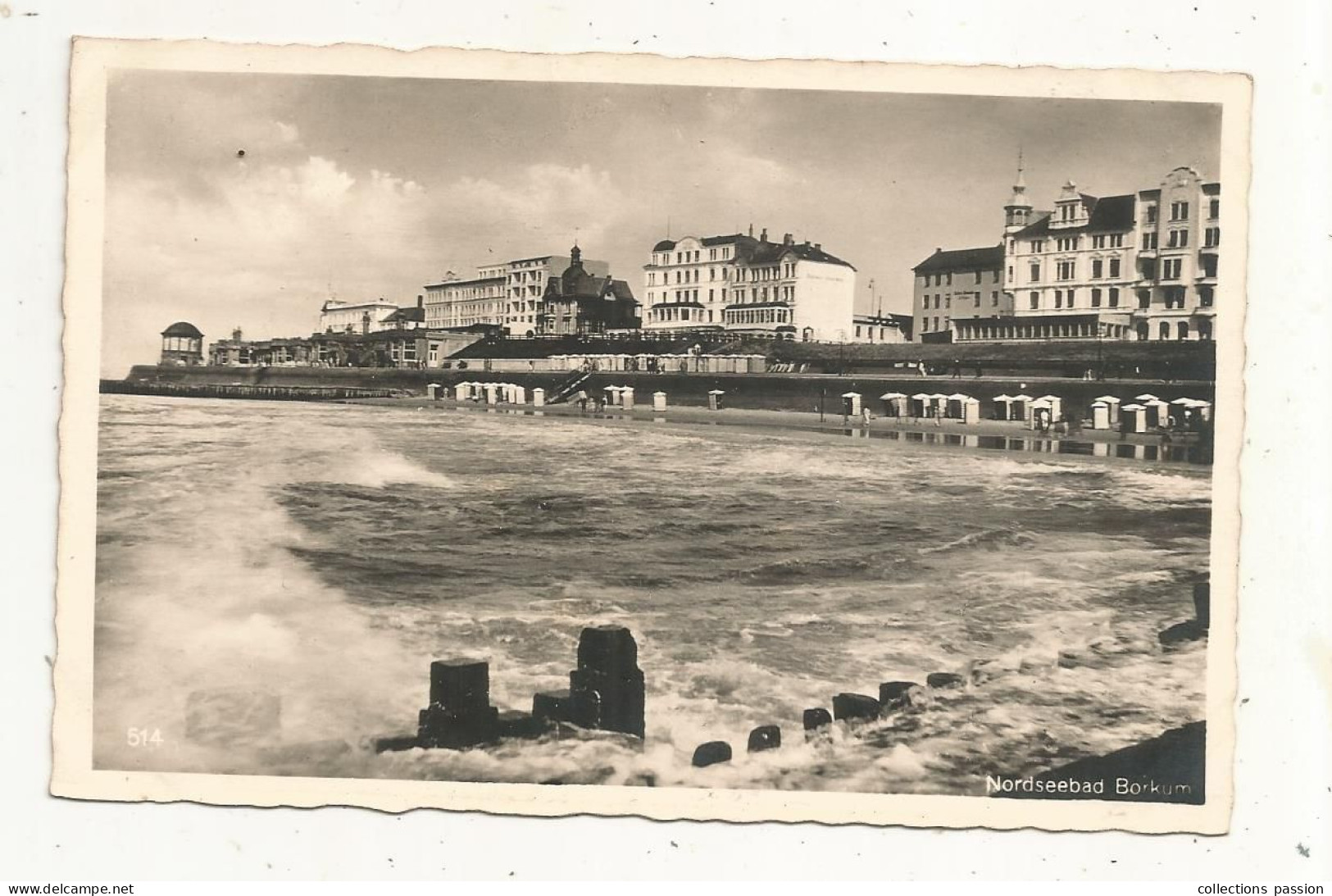 Cp, ALLEMAGNE, Nordseebad, BORKUM, Vierge, Ed. E. Rubin - Borkum