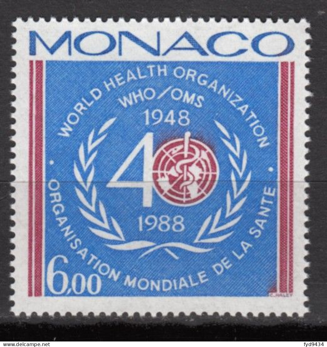 N° 1636 De Monaco - X X - ( E 1365 ) - OMS