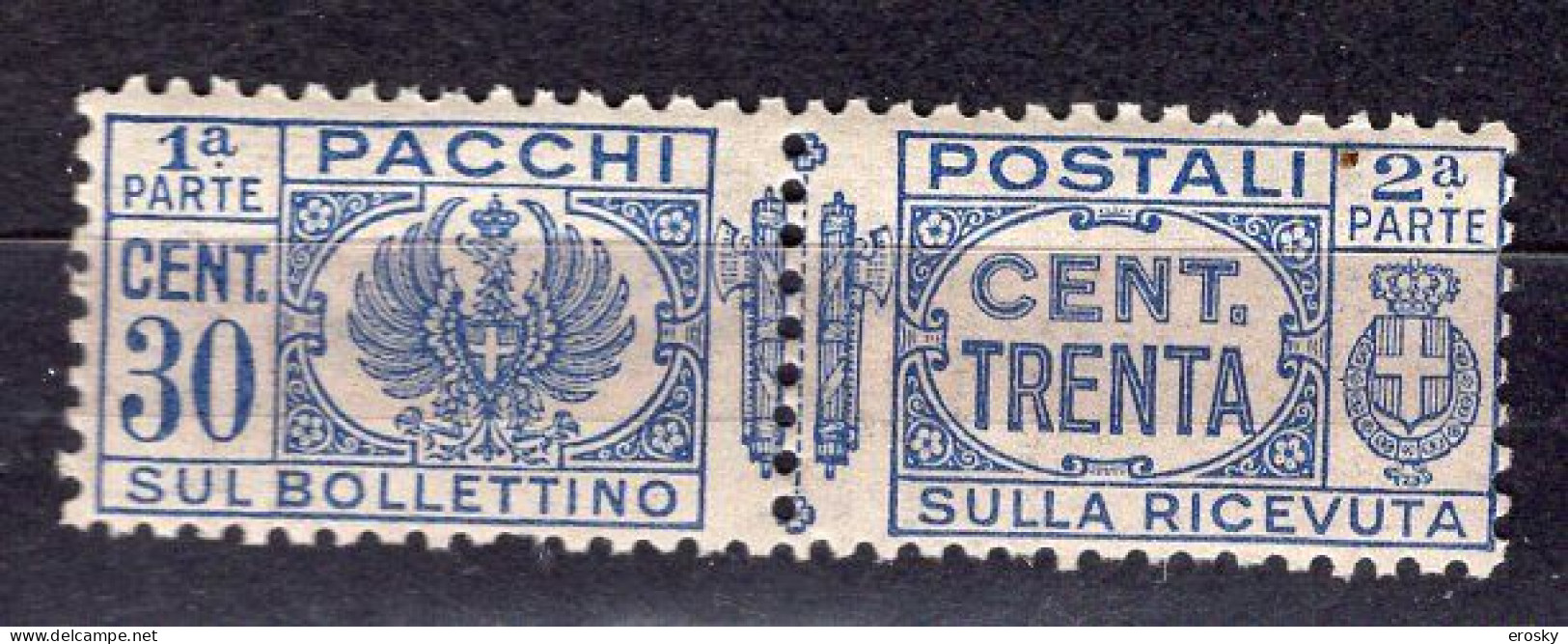 Z6096 - ITALIA REGNO PACCHI SASSONE N°27 ** - Pacchi Postali