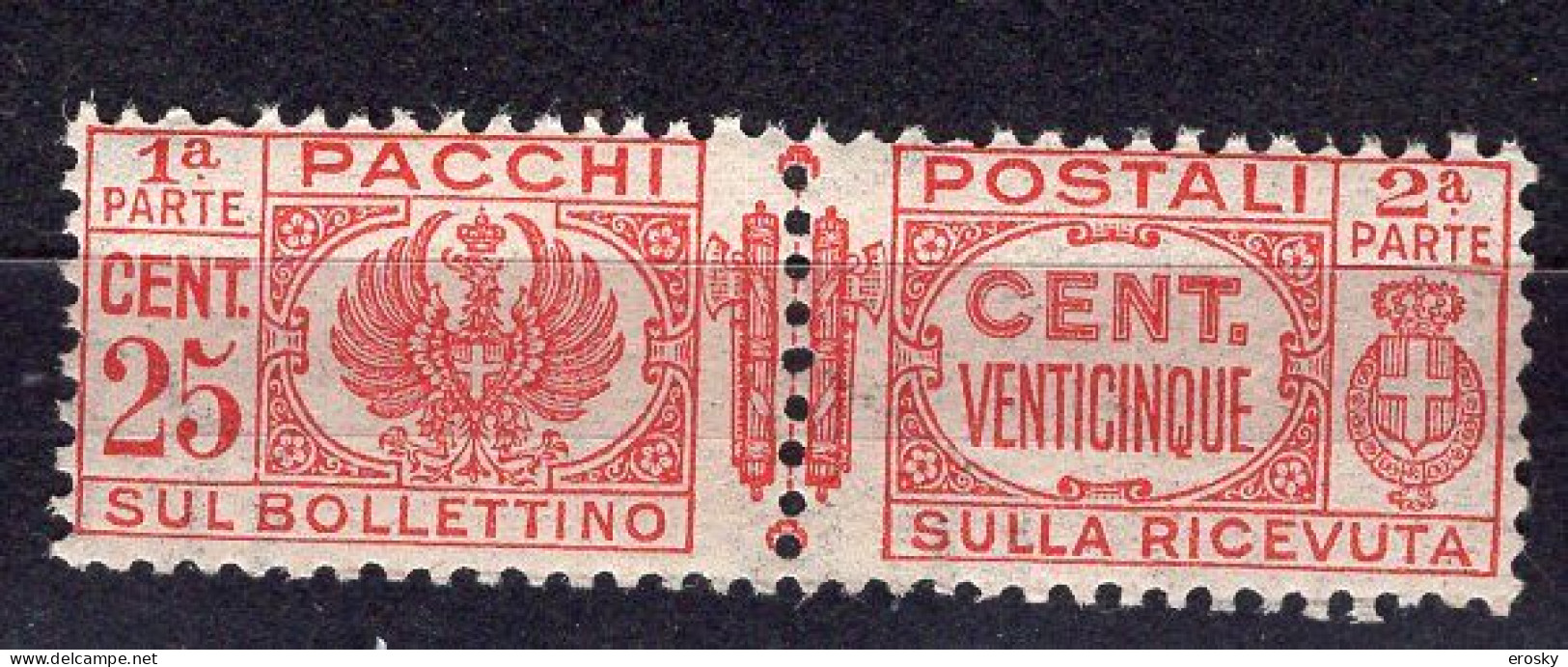 Z6095 - ITALIA REGNO PACCHI SASSONE N°26 ** - Pacchi Postali