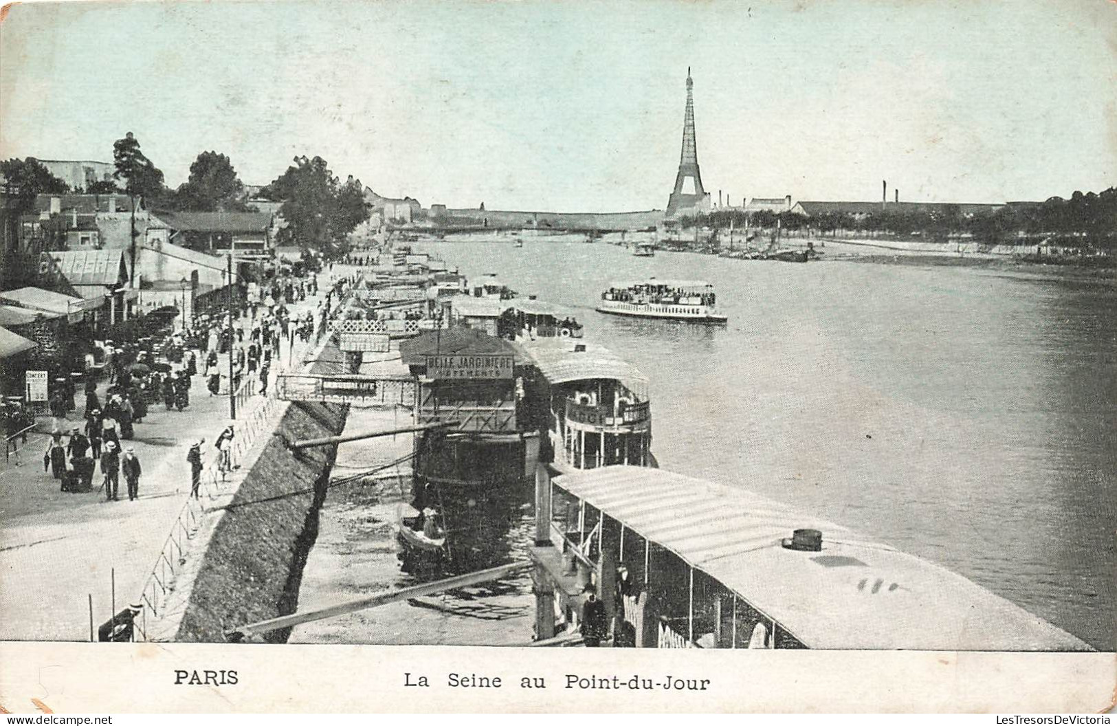 FRANCE - Paris - La Seine Au Point Du Jour - Colorisé - Carte Postale Ancienne - Tour Eiffel