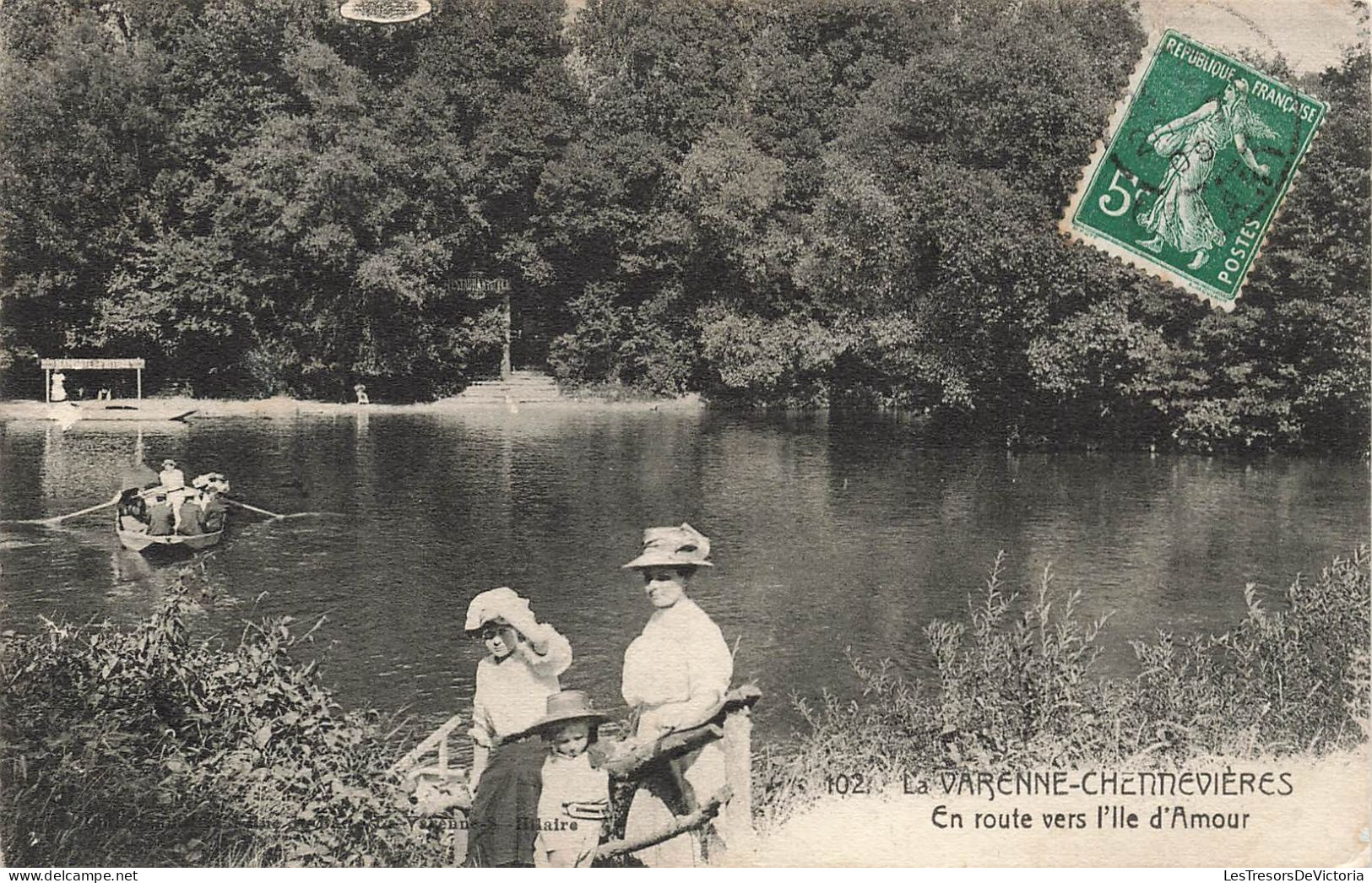 FRANCE - La Varenne Chennevières - En Route Vers L'ile D'Amour - Carte Postale Ancienne - Chennevieres Sur Marne