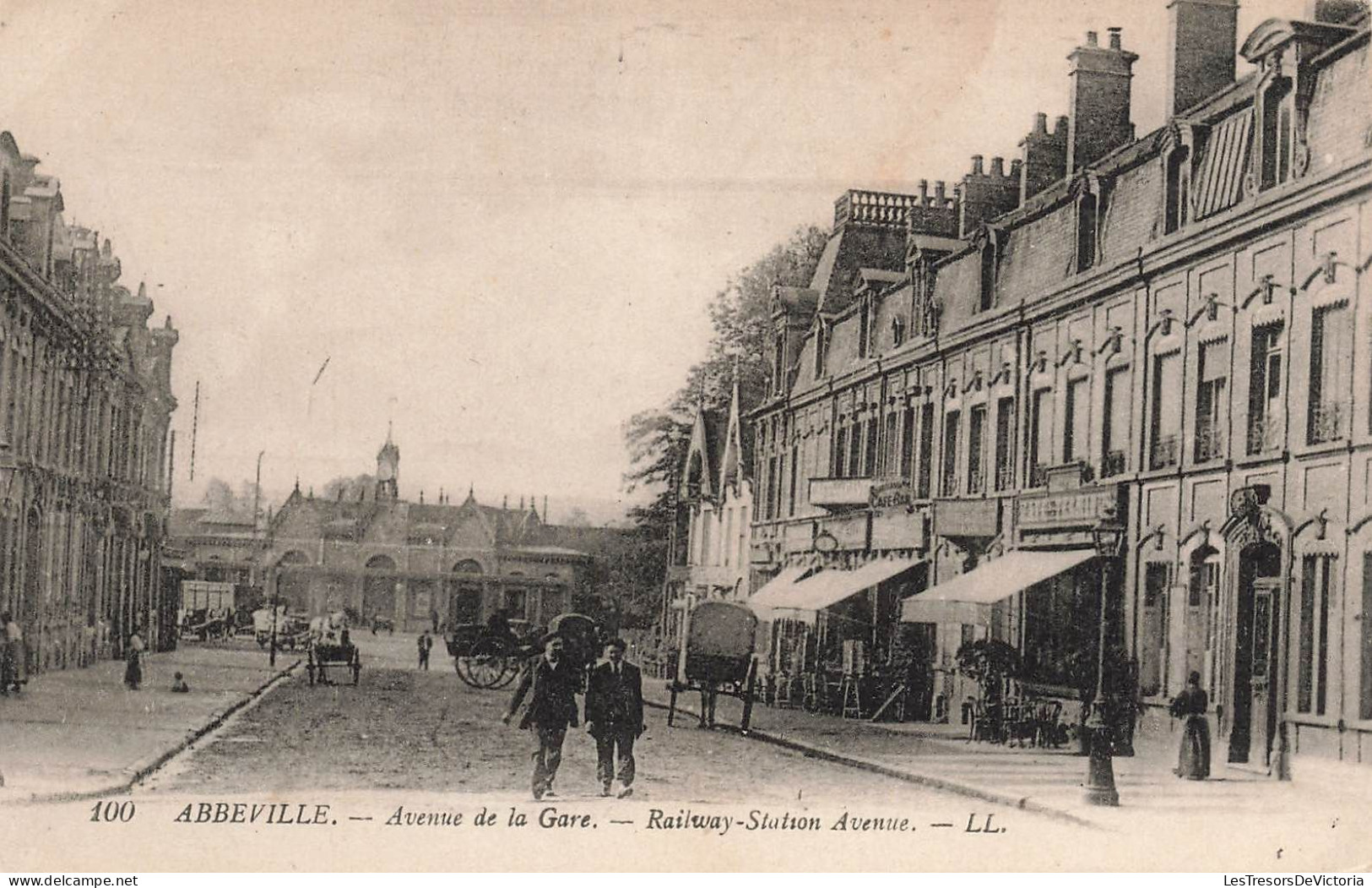 FRANCE - Abbeville - Avenue De La Gare - LL - Carte Postale Ancienne - Abbeville