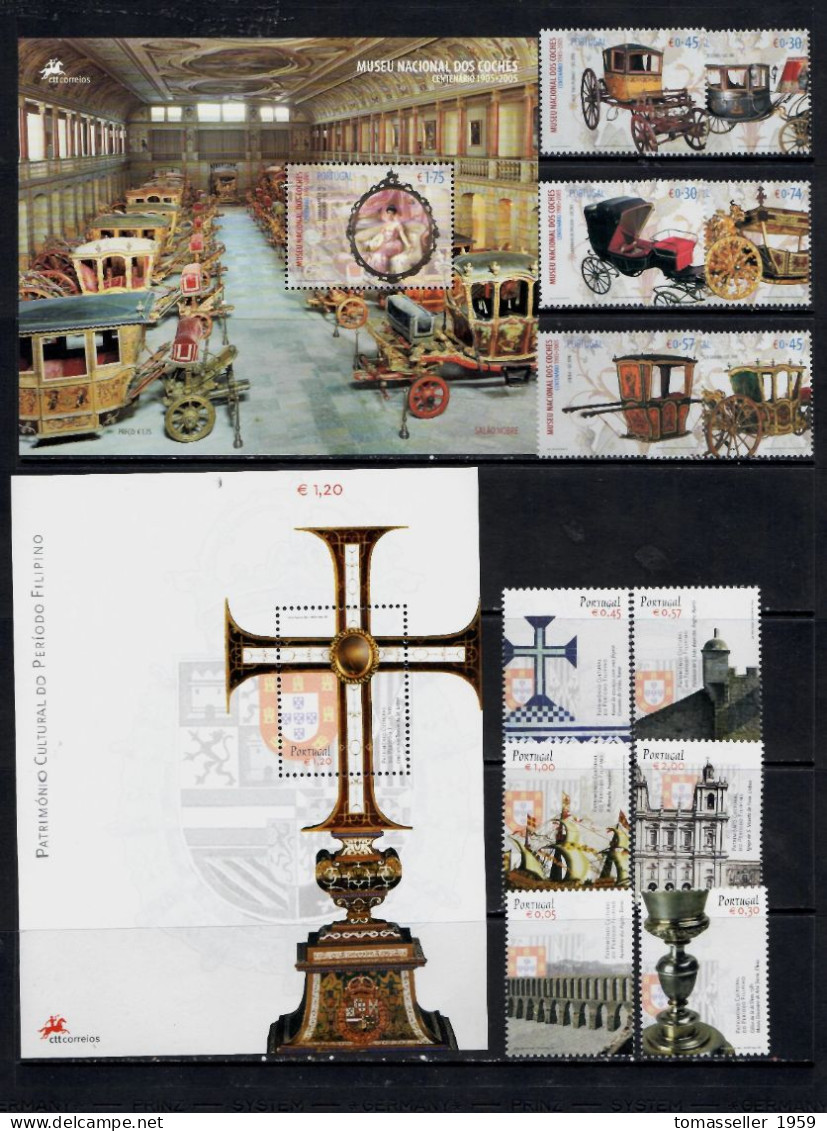 Portugal-2005- Year Set. 24 Issues-(stamps,s/s,booklets)-MNH** - Années Complètes