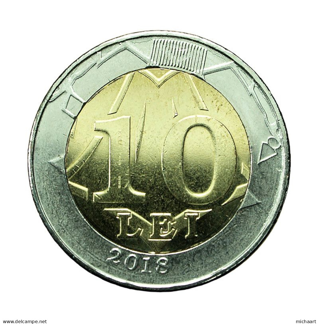 Error Moldova Coin 10 Lei 2018 Bimetallic 01663 - Moldova