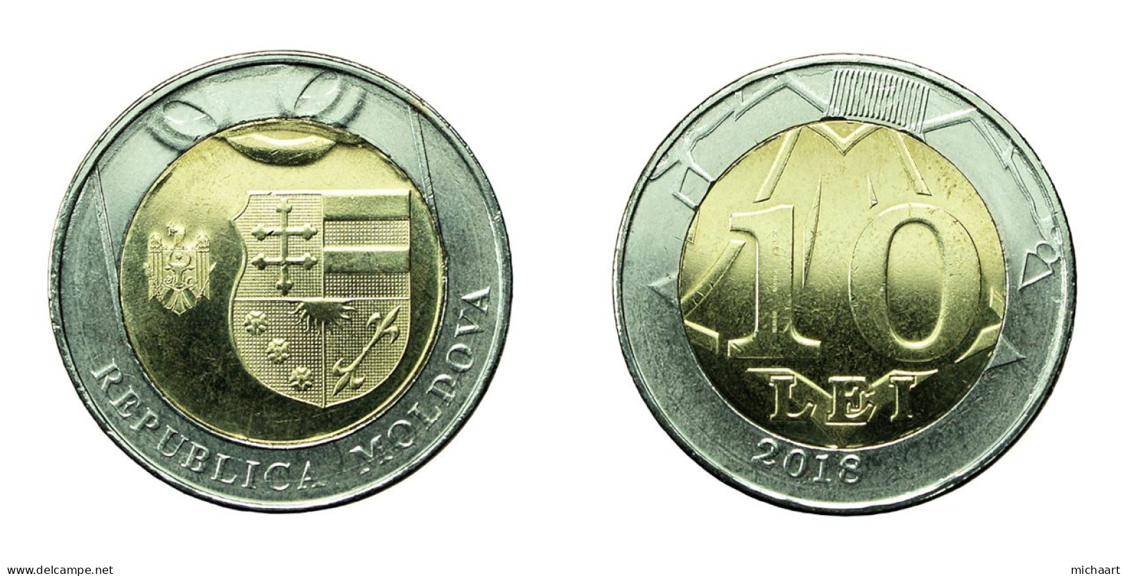 Error Moldova Coin 10 Lei 2018 Bimetallic 01663 - Moldawien (Moldau)
