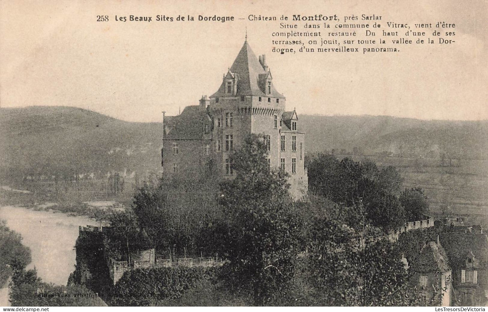 FRANCE - Château De Montmort - Les Beaux Sites De La Dordogne - Carte Postale Ancienne - Montmort Lucy