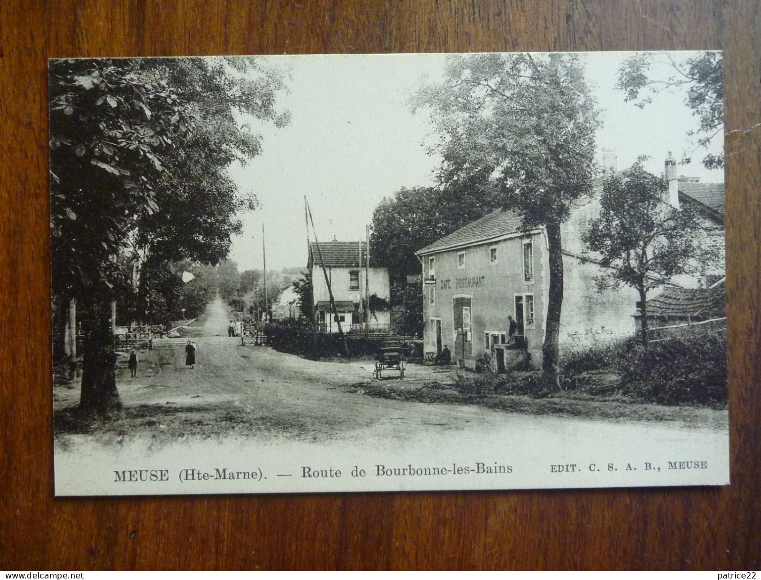 CPA  Non écrite - MEUSE ROUTE DE BOURBONNE LES BAINS CAFE RESTAURANT - Montigny Le Roi