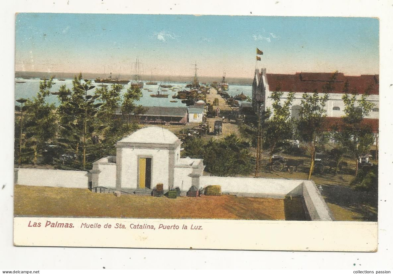 Cp, ESPAGNE, LAS PALMAS, Muelle De Sta. Catalina, Puerto La Luz, Vierge, Ed. Rodriguez Bros - La Palma