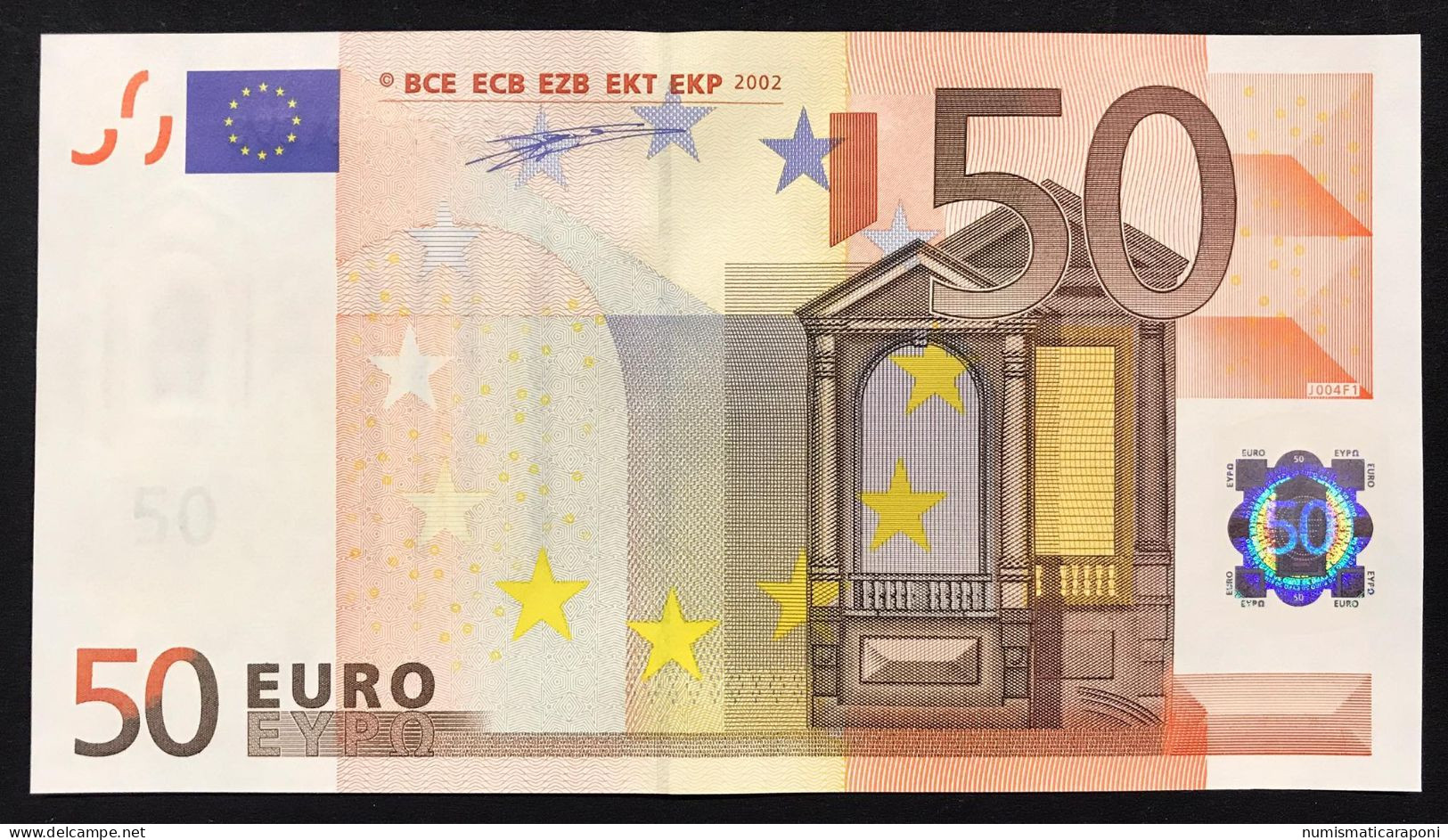 Italy 50 €  ITALIA DUISENBERG Q.FDS ABOUT UNC J004F1  Cod.€.129 Solo Bonifico Only Bank Transfert To Pay - 50 Euro