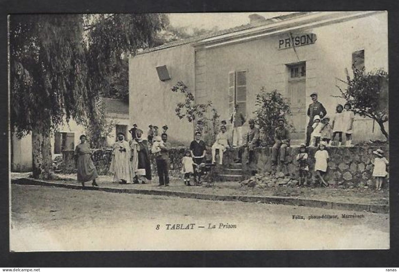 CPA Algérie TABLAT La Prison écrite - Altri & Non Classificati