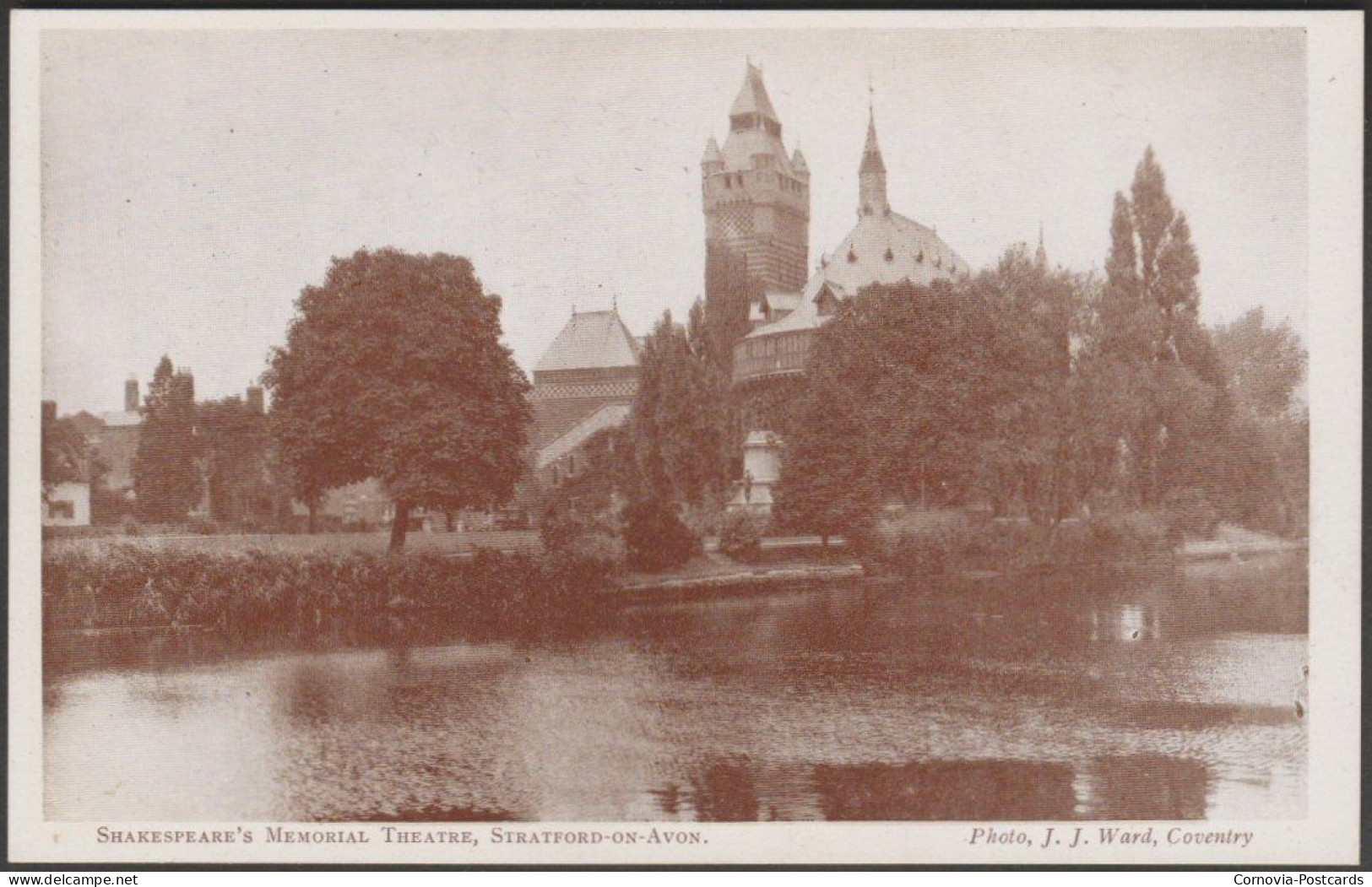 Shakespeare's Memorial Theatre, Stratford-on-Avon, C.1920 - JJ Ward Postcard - Stratford Upon Avon