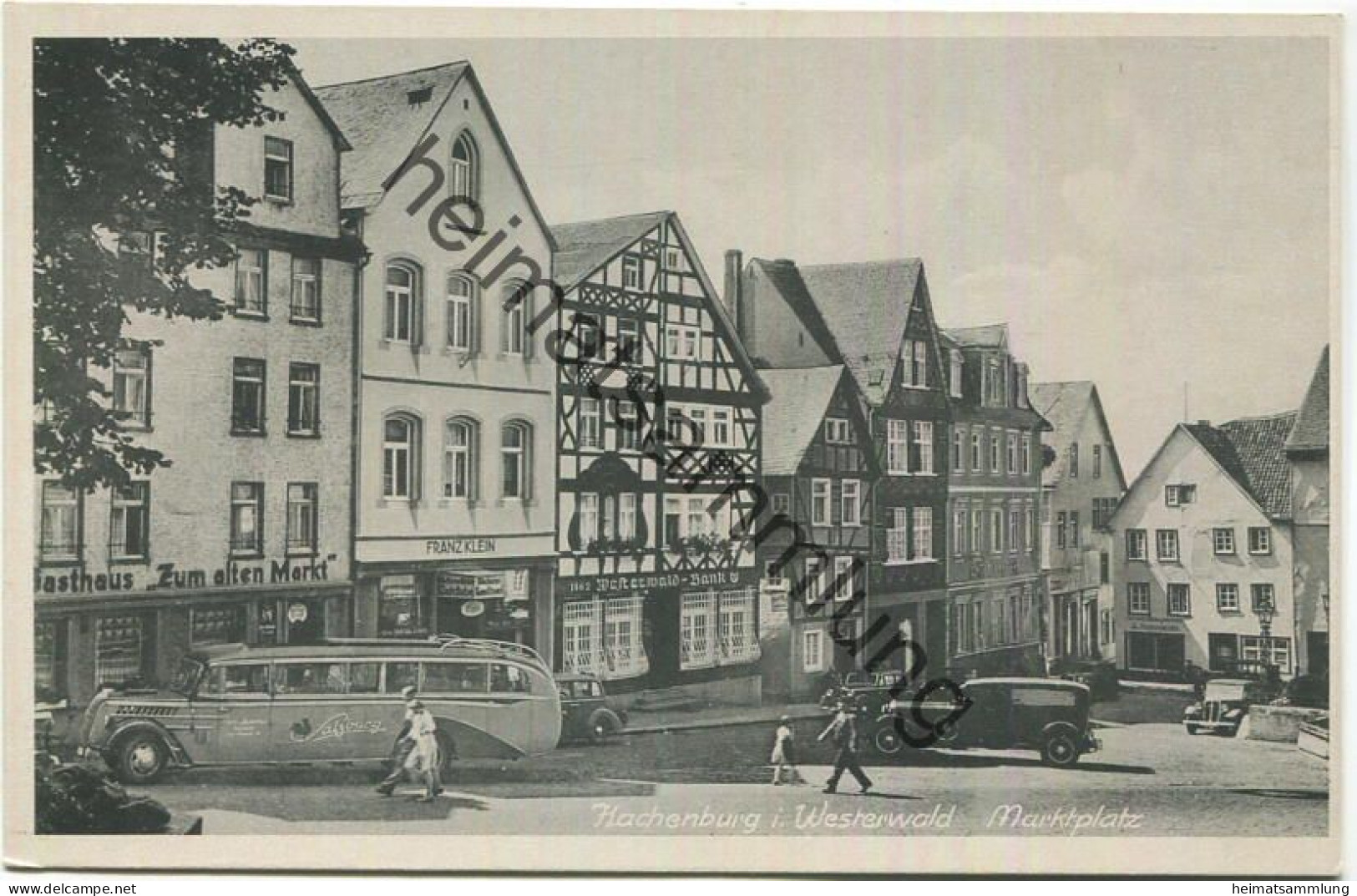 Hachenburg - Marktplatz - Aero-Bild-Verlag Leipzig - Hachenburg