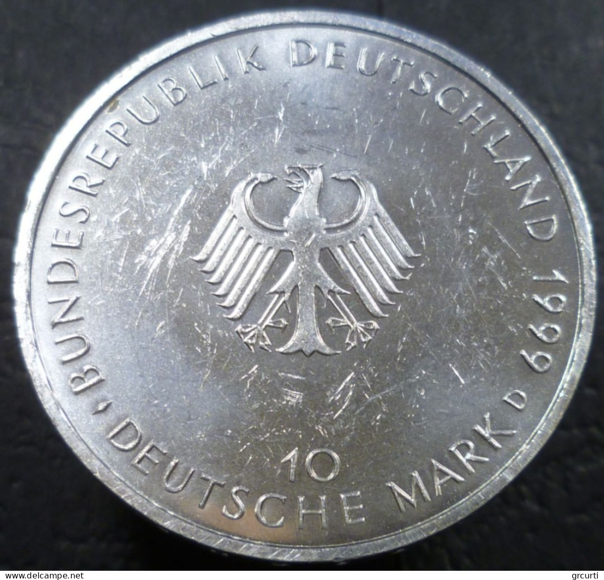 Germania - RFT - 10 Mark 1999 D - 50° Atto Di Fondazione Della Repubblica Federale Di Germania - KM# 196 - 10 Mark