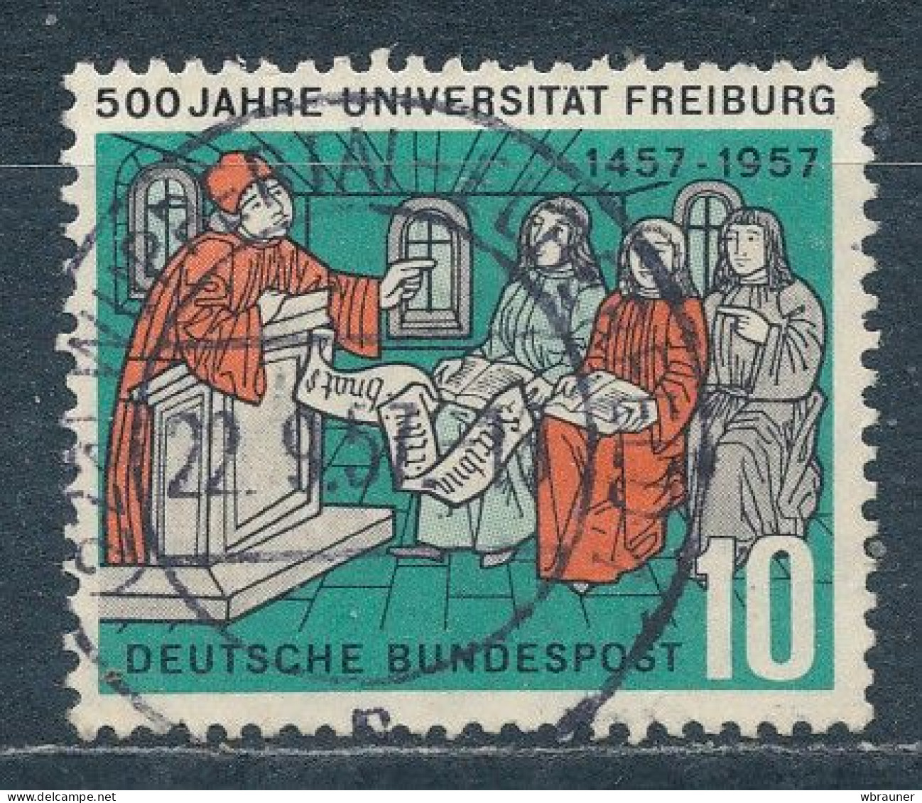 Bund 256 Gestempelt Stempeldatum 22.09.1957  Schöne Geburtsdatumsbriefmarke   Auch Zum Verschenken Geeignet - Gebraucht