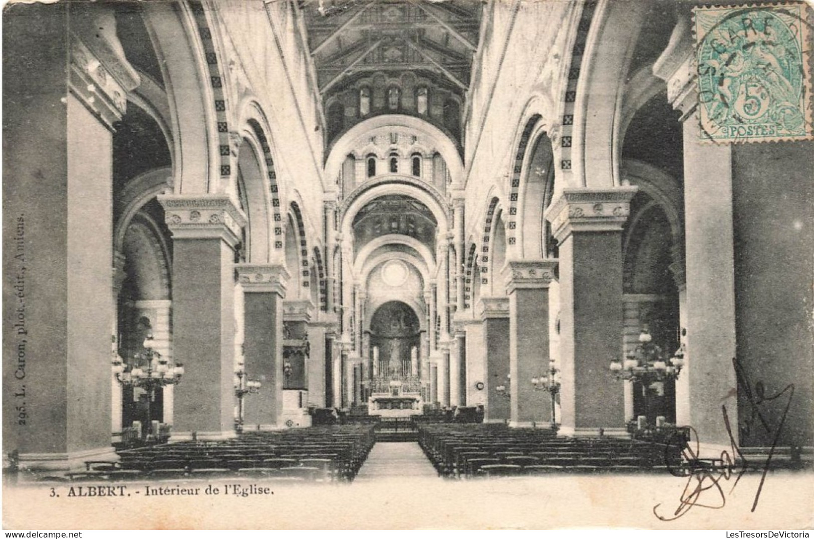 FRANCE - Albert - Intérieur De L'Eglise - Carte Postale Ancienne - Albert