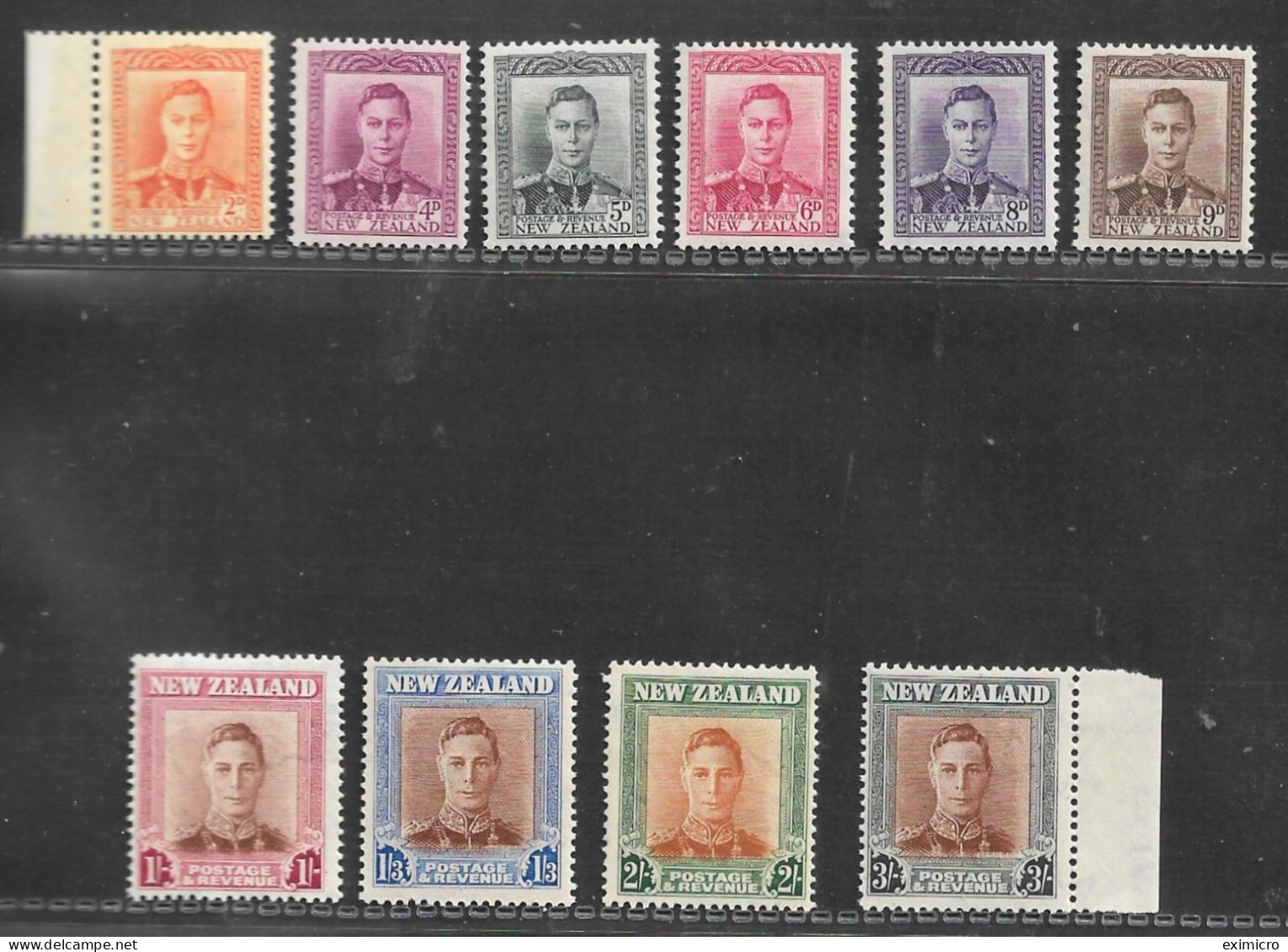 NEW ZEALAND 1947 - 1952 SET SG 680/689 UNMOUNTED MINT Cat £20 - Nuevos