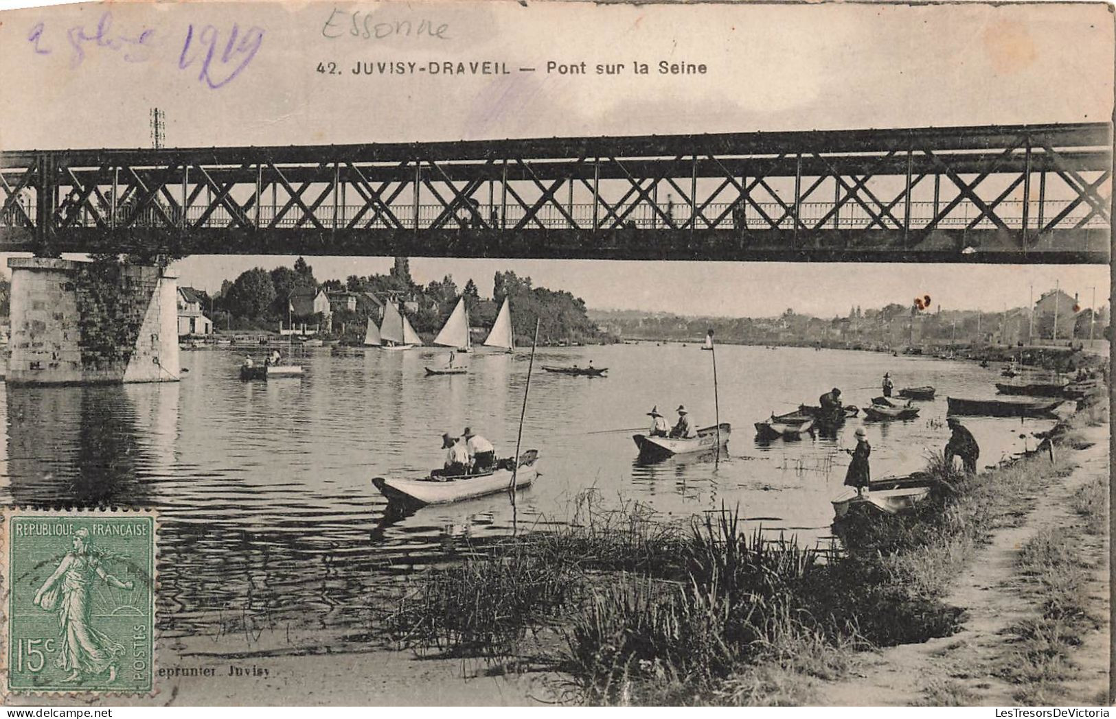 FRANCE - Juvisy Draveil - Pont Sur La Seine - Carte Postale Ancienne - Juvisy-sur-Orge