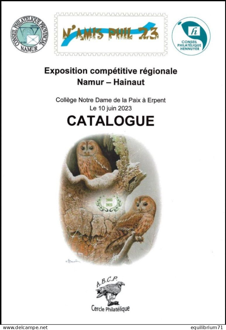 Catalogue/Catalogus** - A4 - Chouette Hulotte / Bosuil  - Erpent 2023 - 20ans/jaar ABCP - BUZIN - Exposiciones Filatélicas