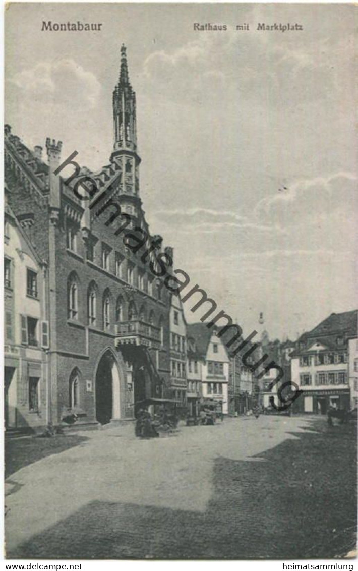 Montabaur - Rathaus Mit Marktplatz - Verlag Willy Kalb Montabaur - Gel.1944 - Montabaur