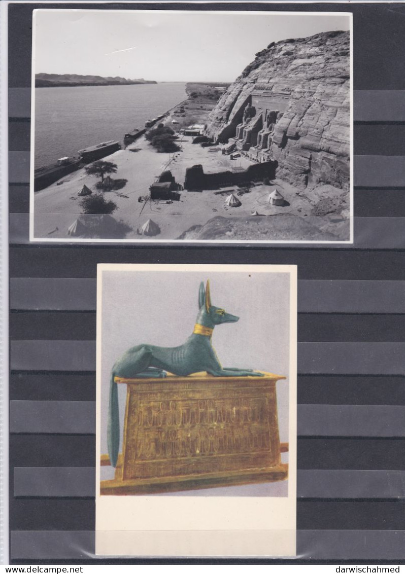 - ÄGYPTEN - EGYPT - DYNASTIE- ÄGYPTOLOGIE - ABU SIMPEL 2ANSICHTS KARTEN - POST CARD - NEUE - Abu Simbel Temples