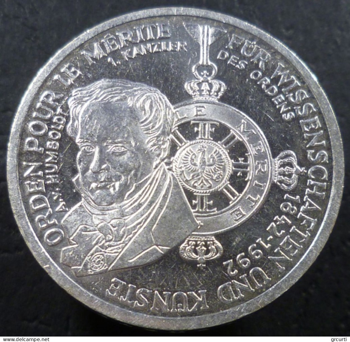 Germania - RFT - 10 Mark 1992 D - 150° Ordine Al Merito Per La Scienza E L'Arte - KM# 179 - 10 Marcos