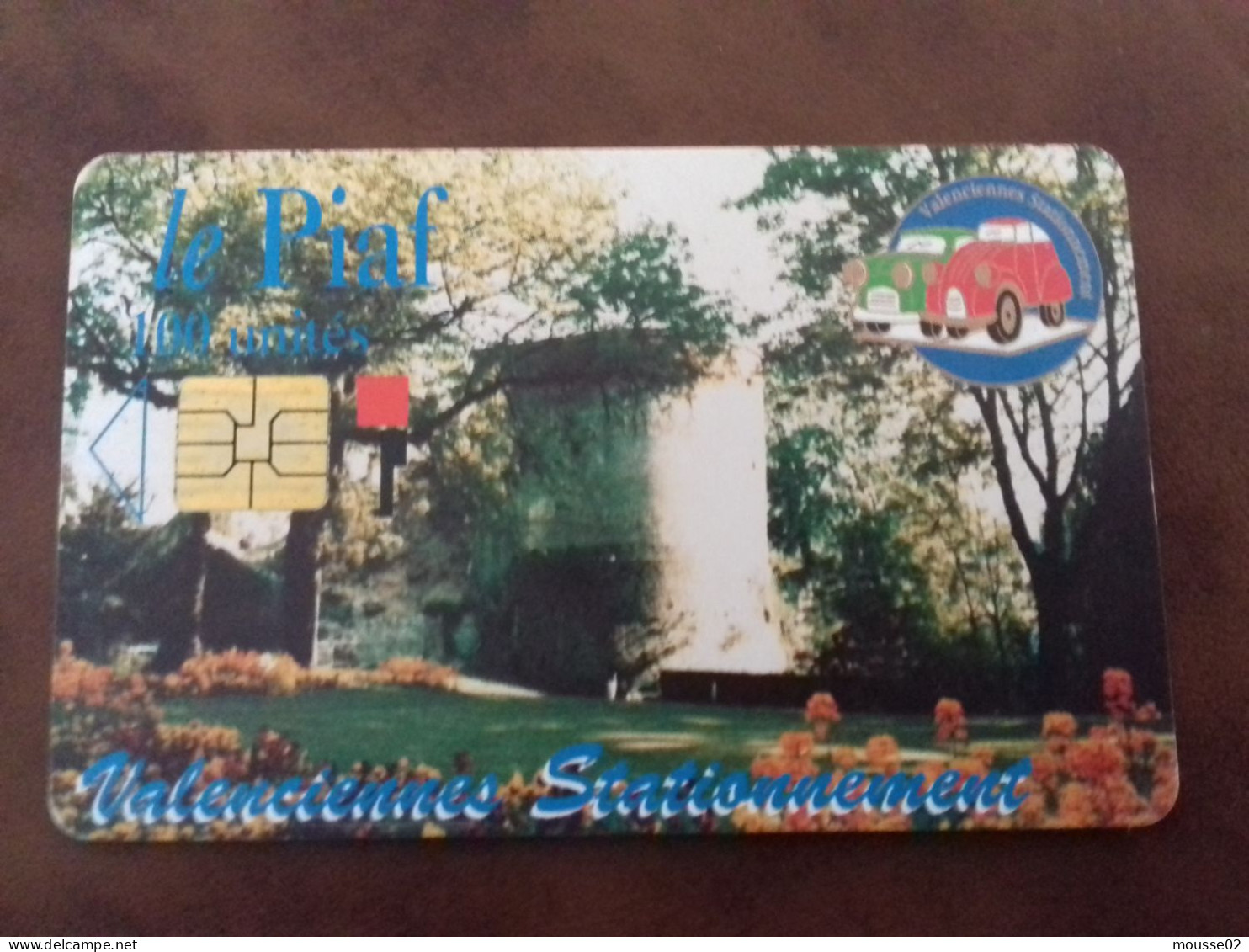 Carte De Stationnement  PIAF VALENCIENNES DU 02/1997 - PIAF Parking Cards