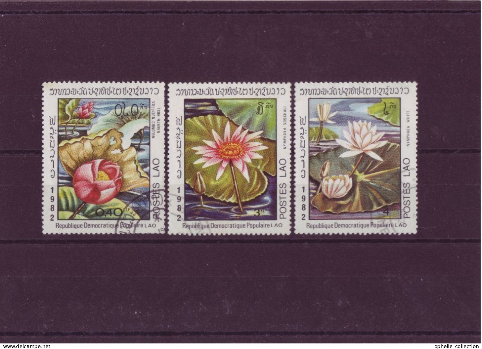 Asie - Laos - Flore - 3 Timbres Différents - 5249 - Laos