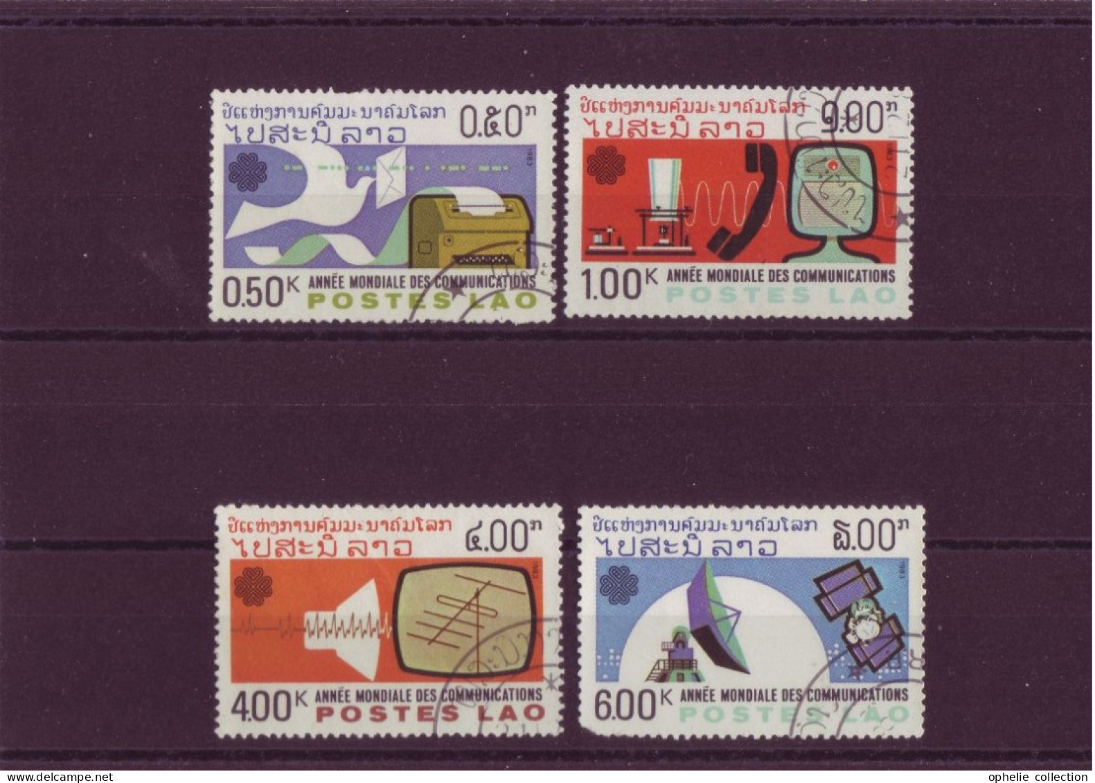 Asie - Laos - Année Mondiale Des Communications - 4 Timbres Différents - 5256 - Laos