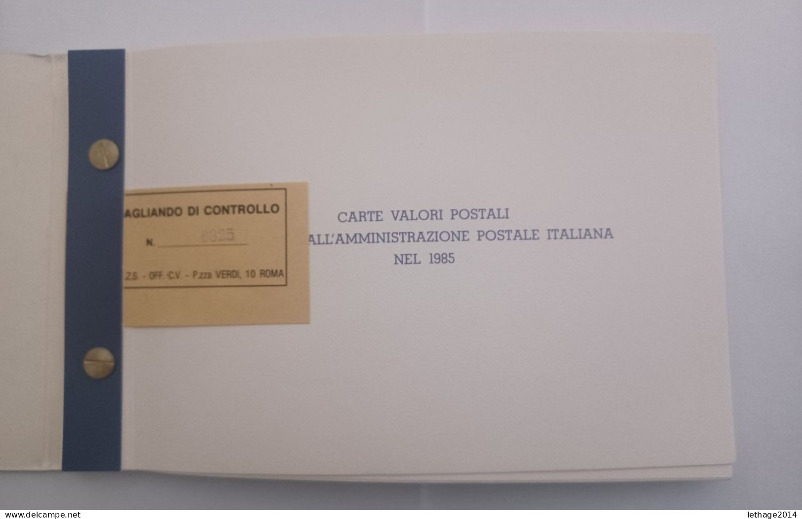 LIBRETTO EMISSIONE CARTE VALORI POSTALI 1982 COMPLETO DI FRANCOBOLLI SCS - Markenheftchen