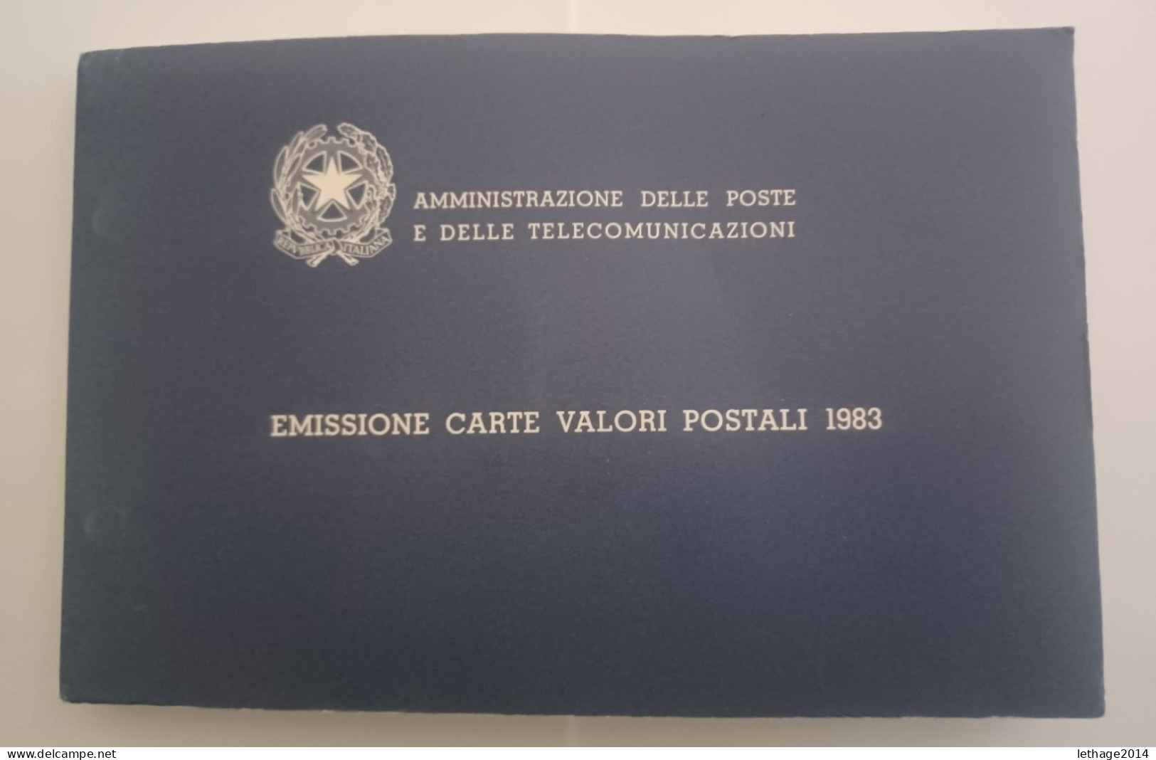 LIBRETTO EMISSIONE CARTE VALORI POSTALI 1983 COMPLETO DI FRANCOBOLLI SCS - Libretti