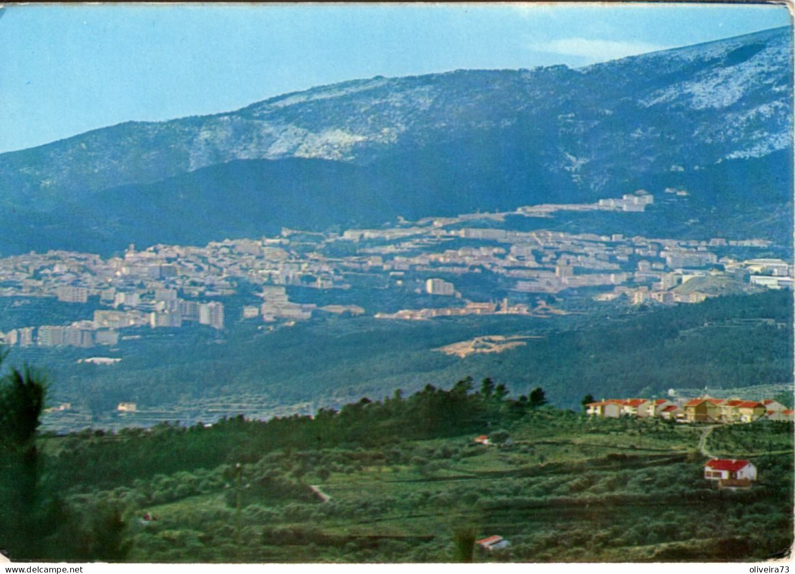 COVILHÃ - Panoramica Vendo-se A Neve Na Serra - PORTUGAL - Castelo Branco