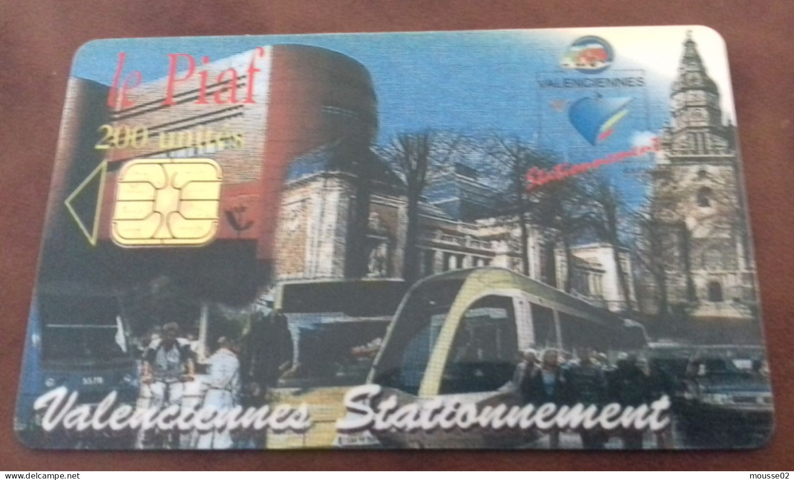 Carte De Stationnement  PIAF VALENCIENNES DU 01/ 2004 - PIAF Parking Cards